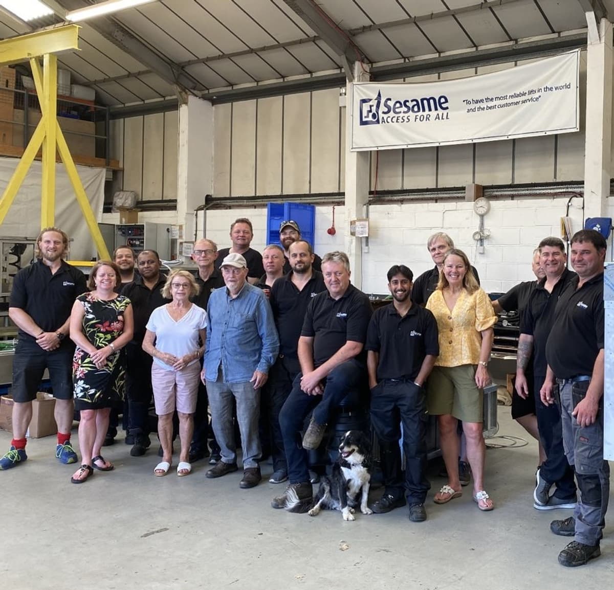 Photo of the team members at Sesame Access
