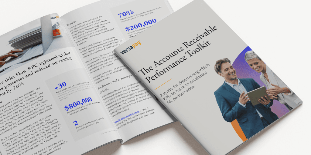 A book cover, with the words 'accounts receivable performance toolkit' written on it