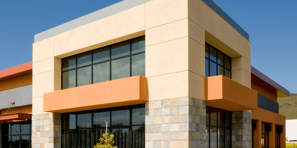 The exterior of a retail building