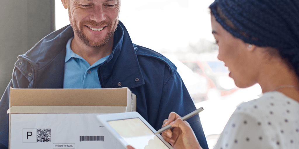 Supplier signs a package prior to delivering it to a buyer