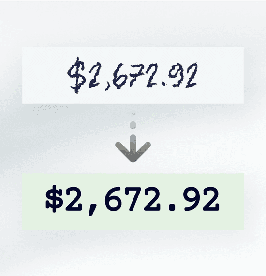 Cash App Grid Extract critical data with optical character recognition