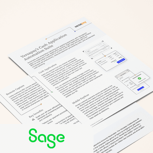 Cash Application for Sage Intacct product sheet
