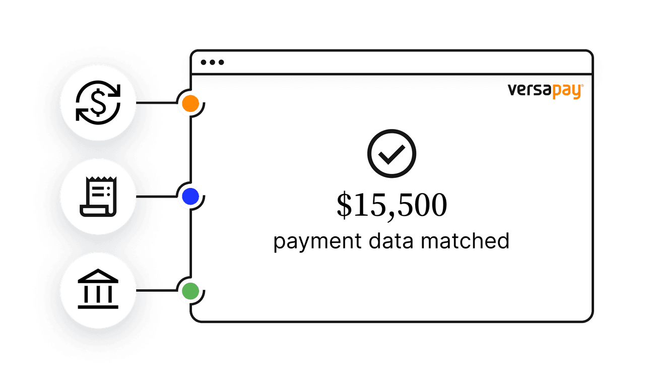 Cash application matched payment inline