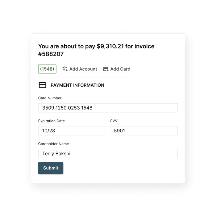 Credit Card Payment Hero