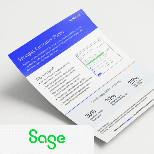 Customer Portal for Sage Intacct product sheet