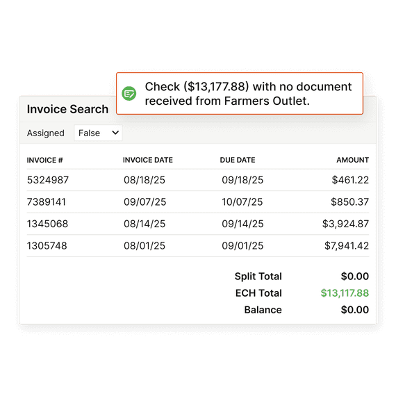 Digitize payment reconciliation