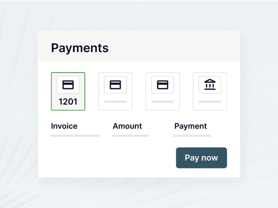 Easily Make Payments Grid