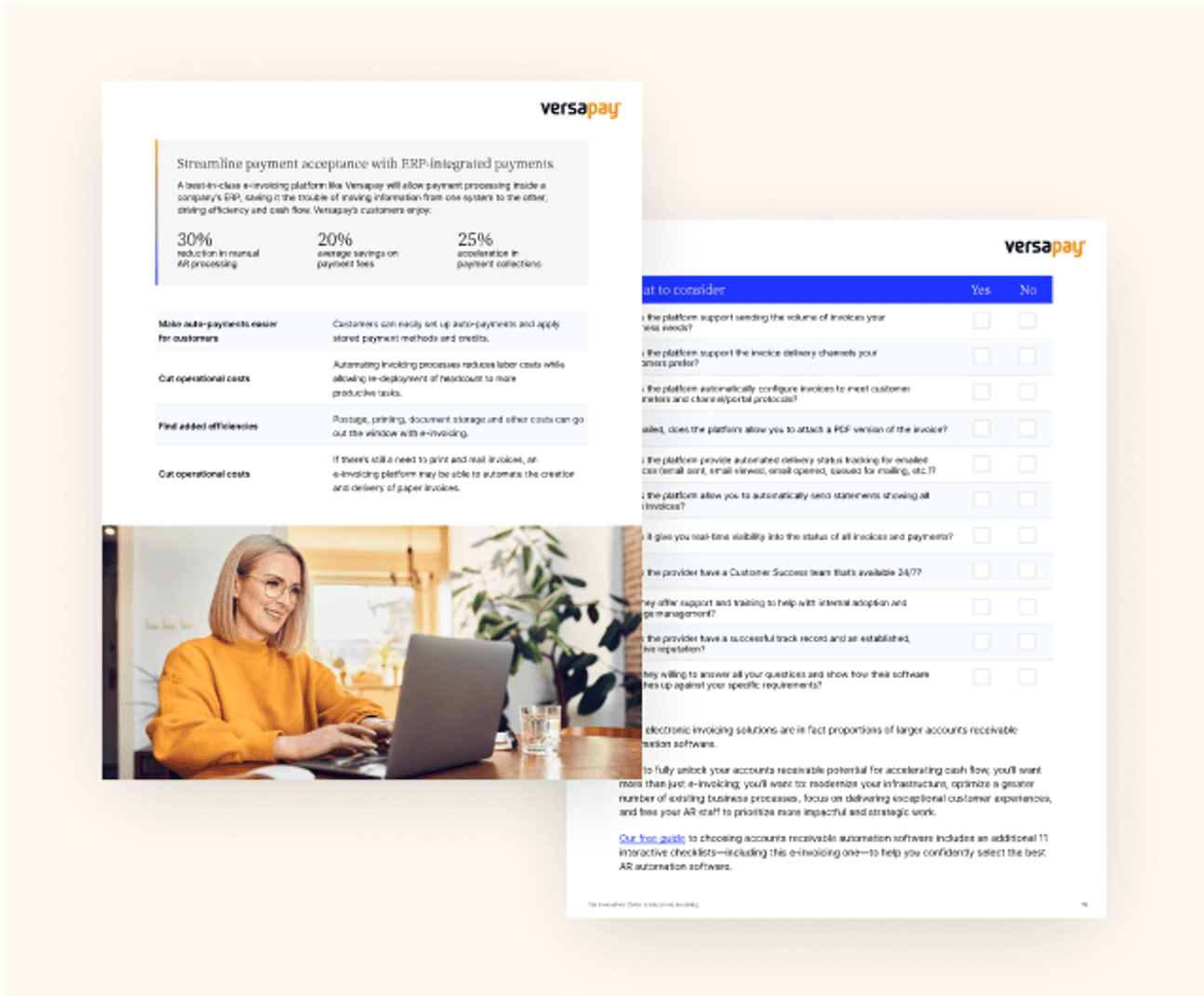 Two inside pages from The Executive's Guide to Electronic Invoicing