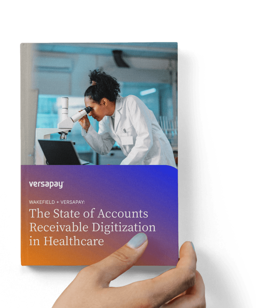 The state of accounts receivable digitization in healthcare report cover