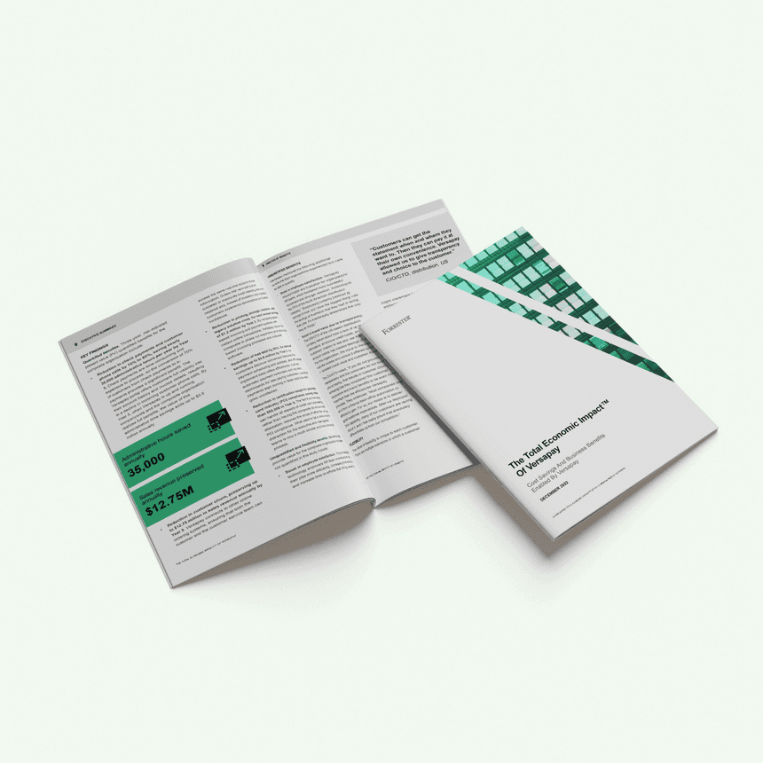 Forrester Total Economic Impact™ of Versapay Study Cover