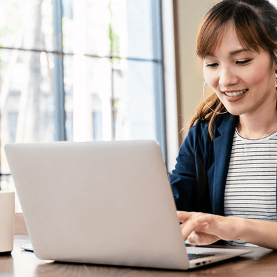 AR professional performing cash application activities at their computer