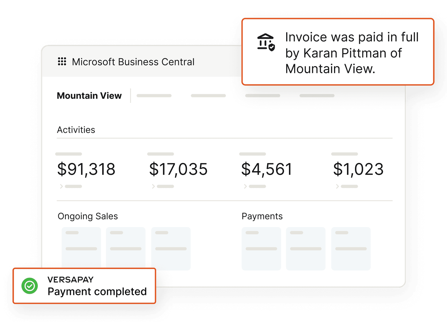 Payment Acceptance Built for Microsoft Dynamics ERPs Versapay