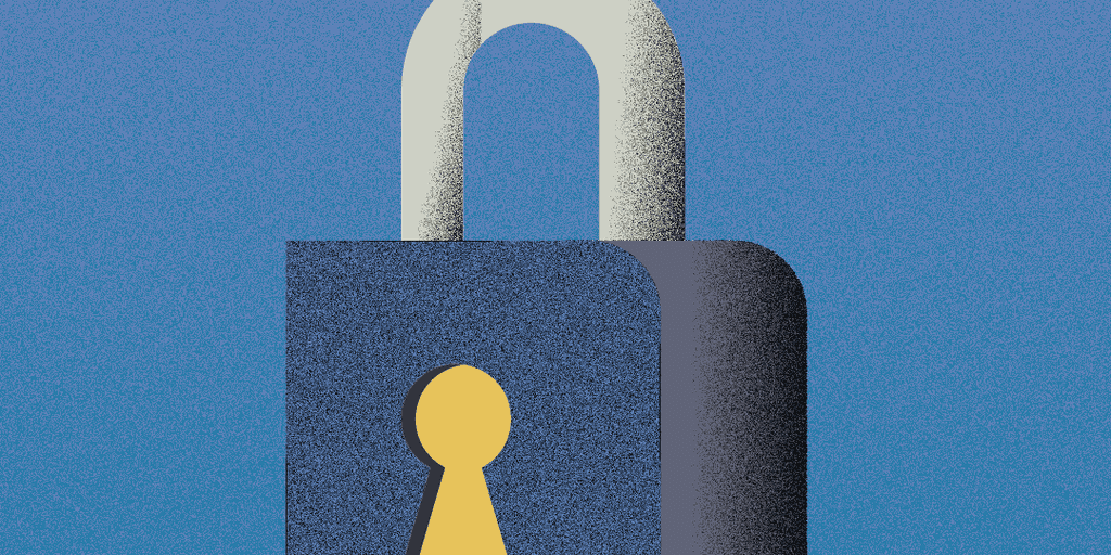 Lock representing secure payments