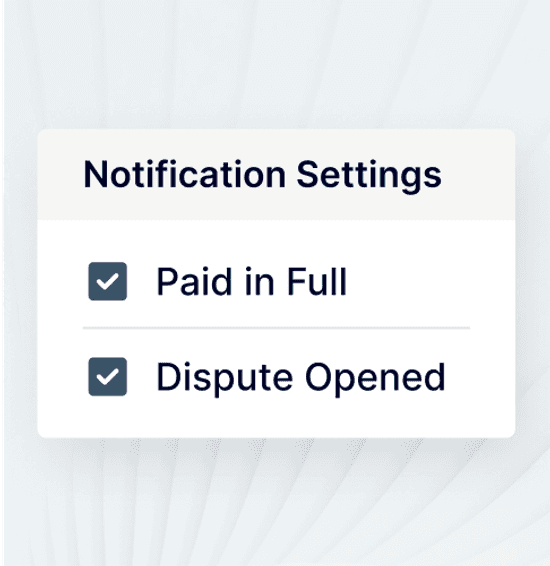 Receive Notifications Grid