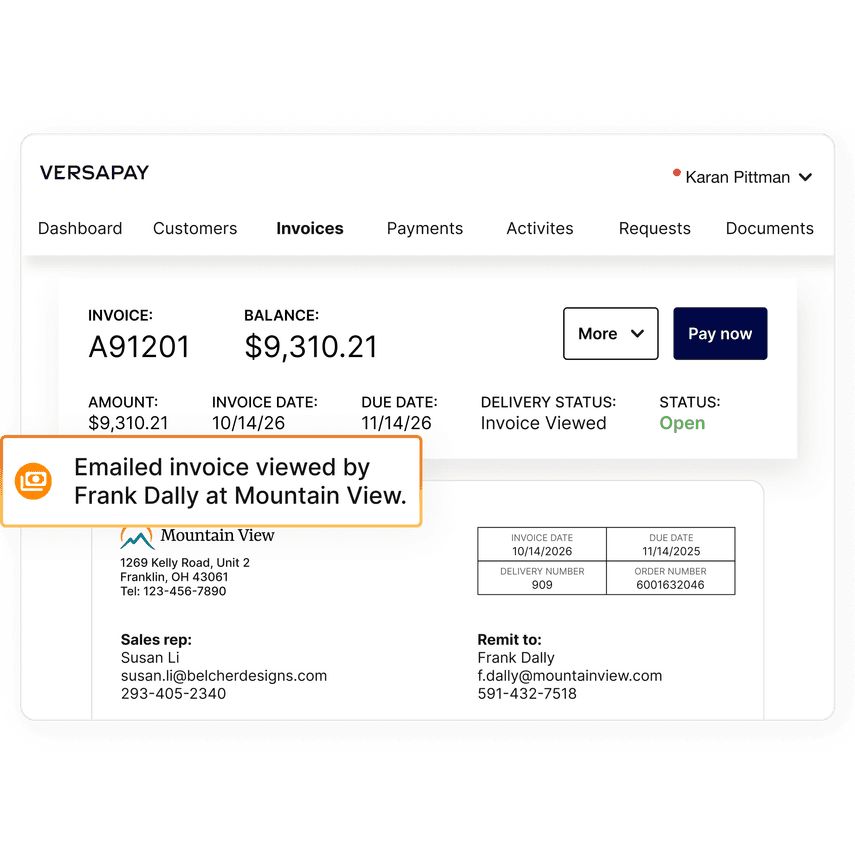 Accounts Receivable Automation Software | Versapay