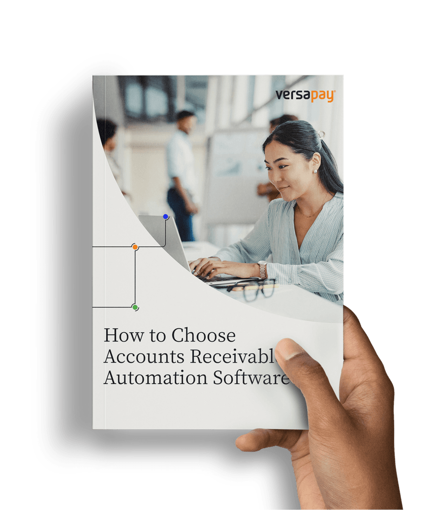 Hand holding the How to Choose Accounts Receivable Automation Software guide