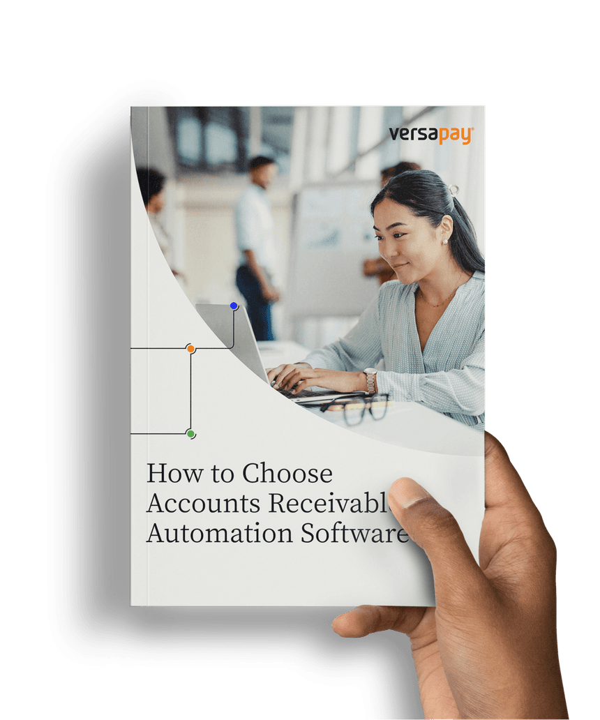 Hand holding the How to Choose Accounts Receivable Automation Software guide