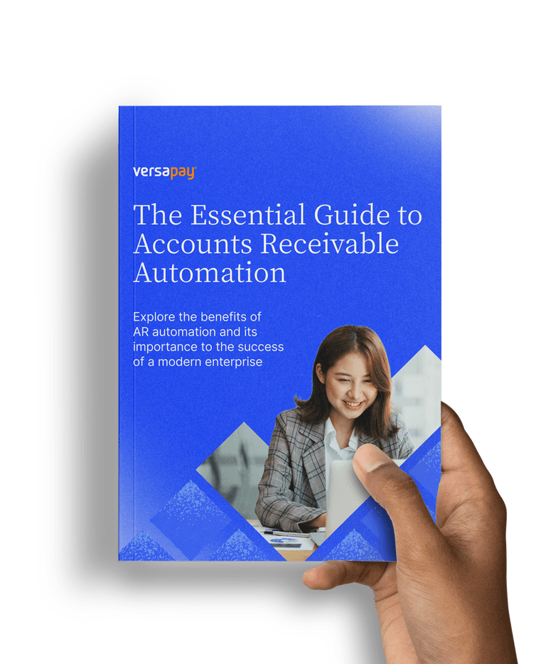 Hand holding The Essential Guide to Accounts Receivable Automation
