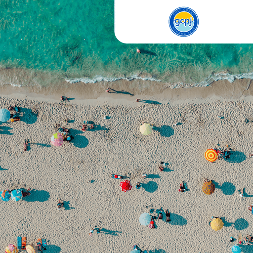 Gulf Coast Panama Jack: A beach viewed from a bird's eye view