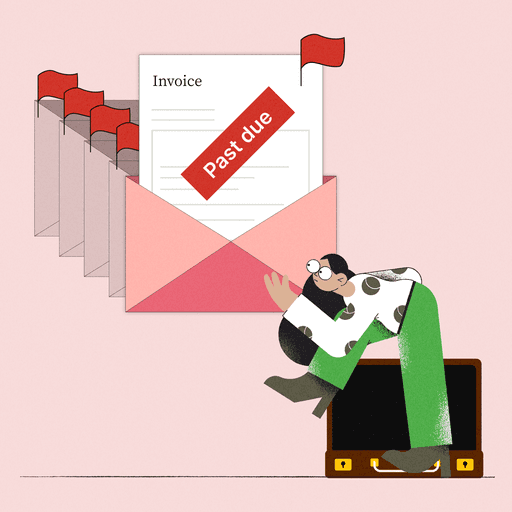 Identify delinquent accounts by monitoring past due invoices