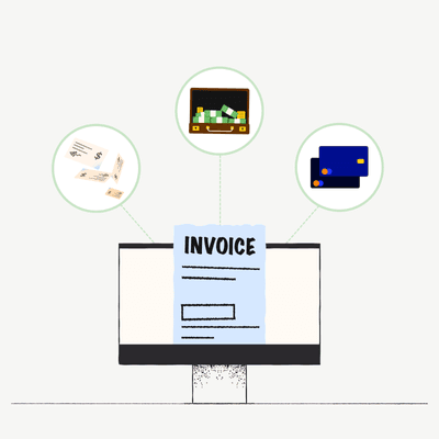 An EIPP solution with an electronic invoice