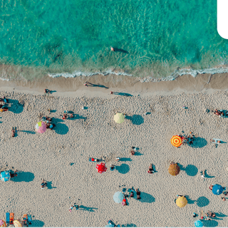 Gulf Coast Panama Jack: A beach viewed from a bird's eye view