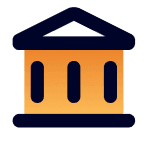 Icon account balance gradient