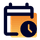 Icon calendar clock gradient