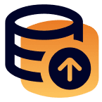 Icon database upload gradient
