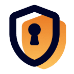 Icon encrypted gradient