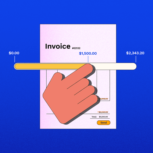 Illustrated invoice indicating a customer is electing to make a short payment on an invoice
