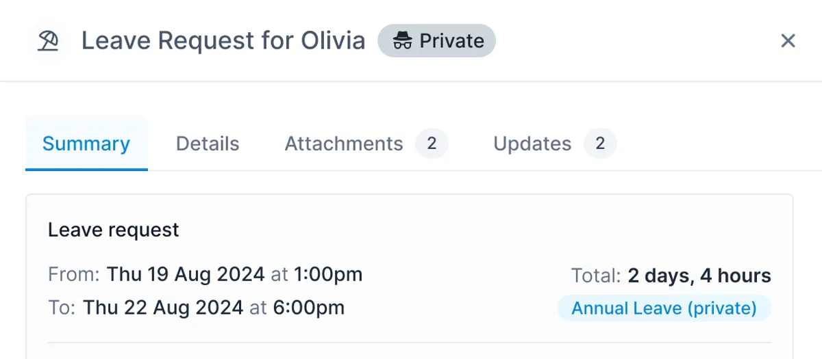 Update! New and improved leave request features for easier management.