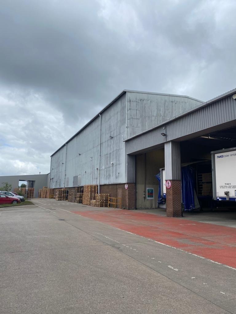 The metal cladding before the paint was applied