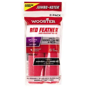 Wooster Jumbo Koter Red Feather 4 Inch Mini Roller Sleeve 400