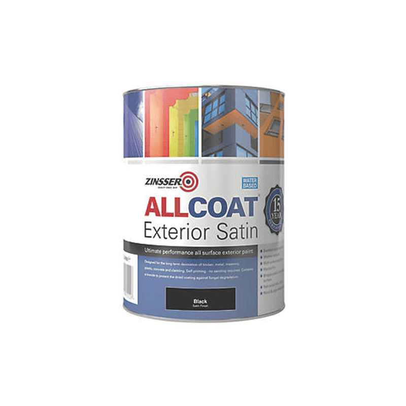 Zinsser Allcoat Exterior Satin Black Decor8 Northern (enGB) Zinsser Allcoat Exterior Satin Black Decor8 Northern (enGB)