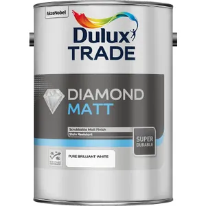 Dulux  Trade  Diamond  Matt  Pure  Brilliant  White