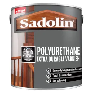 Sadolin polyurethane extra durable varnish 2 5 L 300