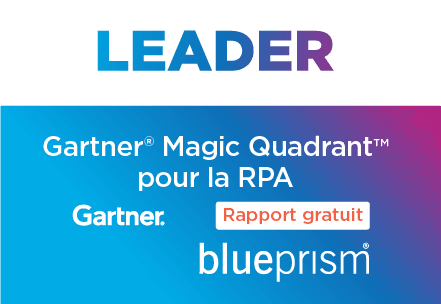 Leader. Gartner Magic Quadrant pour la RPA. Rapport gratuit.