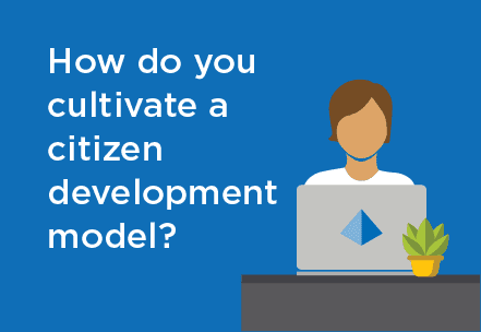 How do you cultivate a citizen development model?