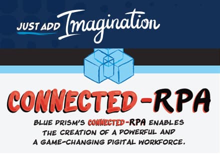 Just Add Imagination. Blue Prism's Connected-RPA enables the creation of a powerful and a game-changing digital workforce.