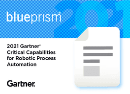 blueprism 2021 gartner critical capabilities for robotic process automation gartner
