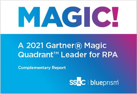2021 Gartner Magic Quadrant Leader für RPA.