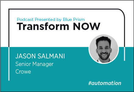 Transform NOW Podcast with Jason Salmani of Crowe