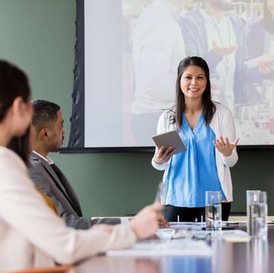 Presentation to clients