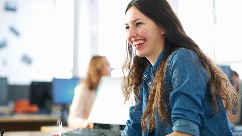 Smiling Student