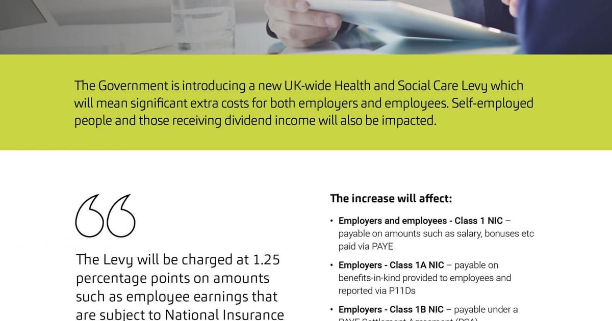 MHA Health and Social Care Levy