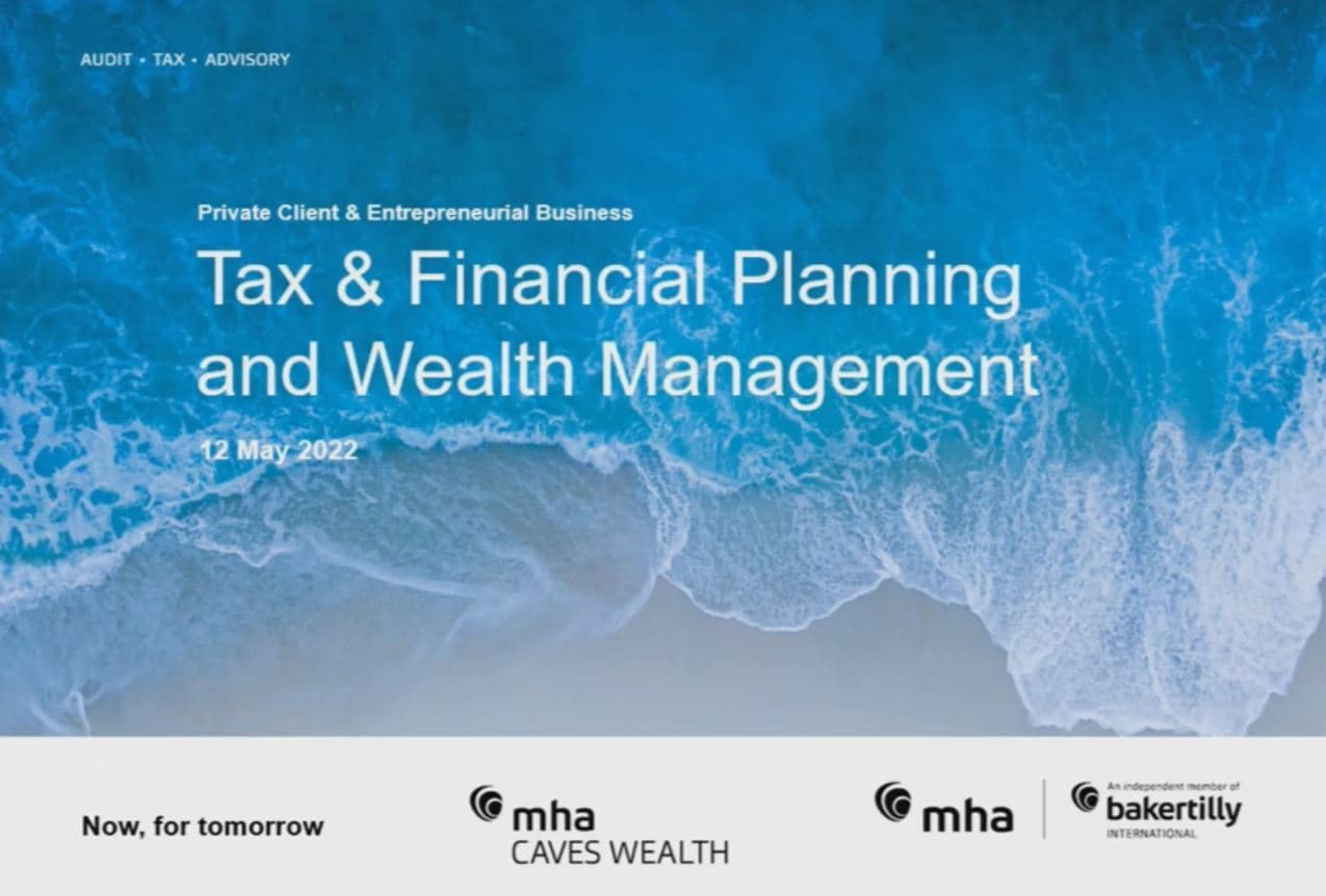 Private Client & Entrepreneurial Business: Tax & Financial Planning and Wealth Management