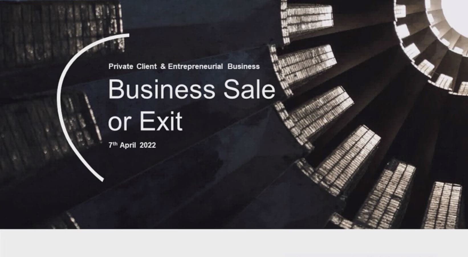 Private Client & Entrepreneurial Business: Business Sale or Exit