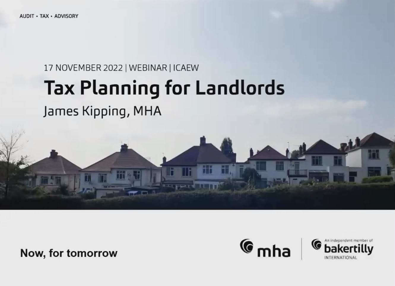 ICAEW Webinar - Tax planning for buy-to-let landlords