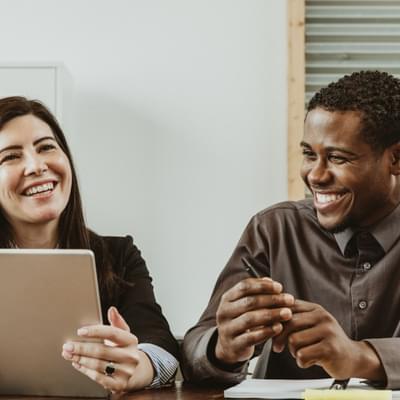 Team work around table